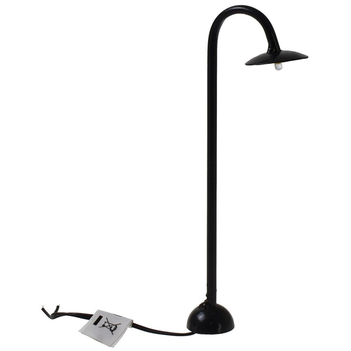 Street lamp with 3V warm light led h.13,5 cm