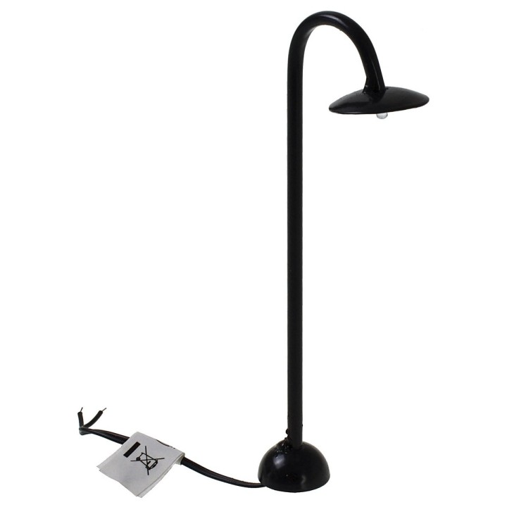 Street lamp with 3V warm light led h.13,5 cm