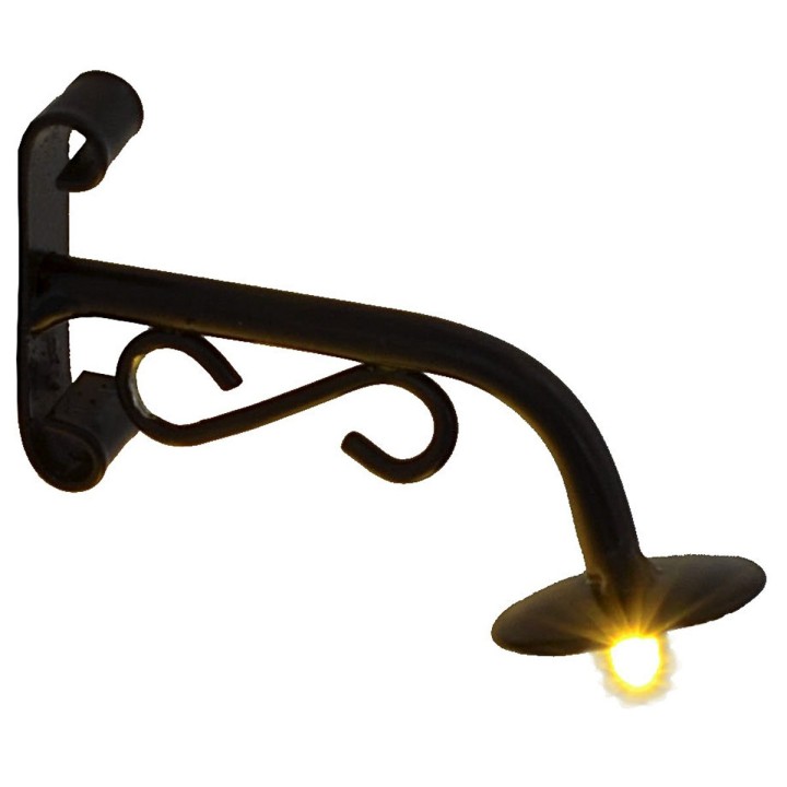 5.5 cm country lamppost with 3V warm light LED