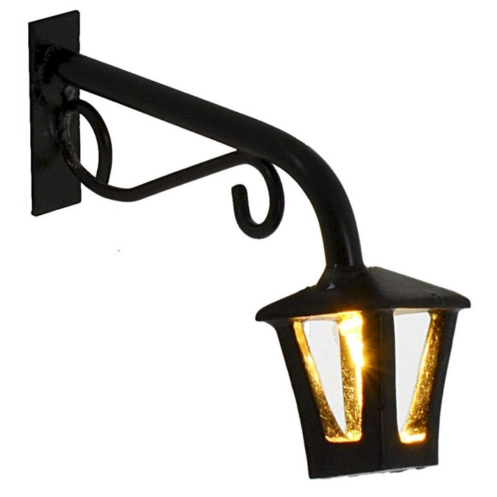 6 cm wall lamp with lantern and warm 3V led light