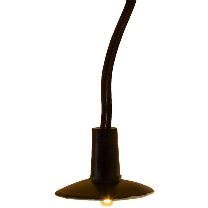 Ø 2.5 cm round plate pendant lamp with 3V warm light LED