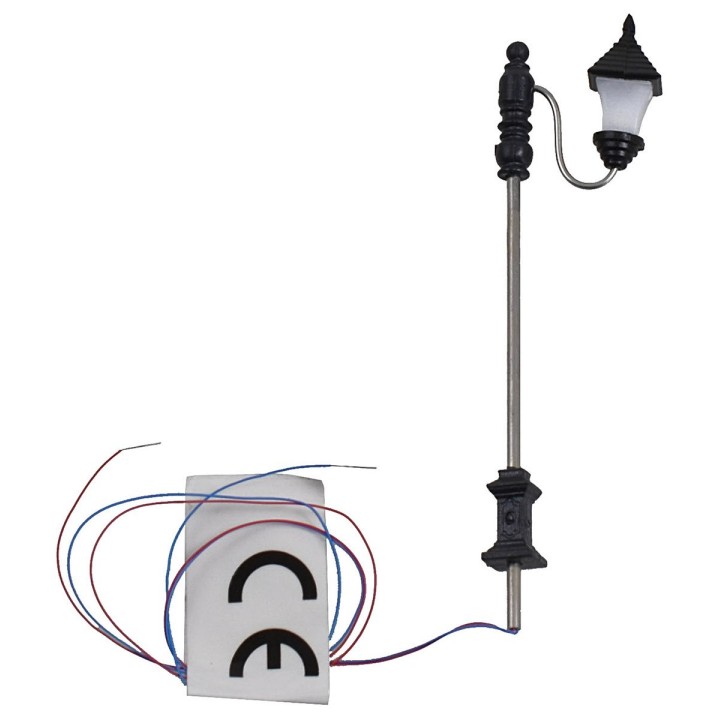 Farola de calle de 7 cm con linterna LED de 3V luz cálida