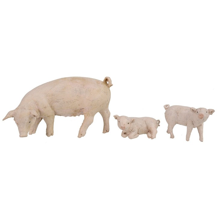 Familia de cerdos para belén de 19 cm Fontanini