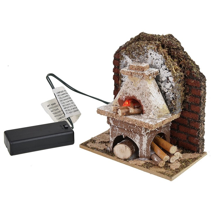 Façade with battery-operated oven 10.5x6x11 cm h