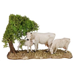 Grupo de vacas con ternero serie 8 cm Landi Moranduzzo