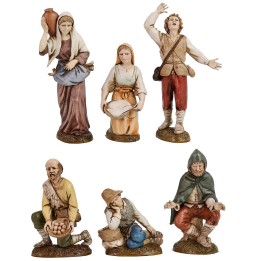 Conjunto de 6 figuras de 12 cm Landi Moranduzzo