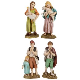 Set 4 children series 12 cm Landi Moranduzzo