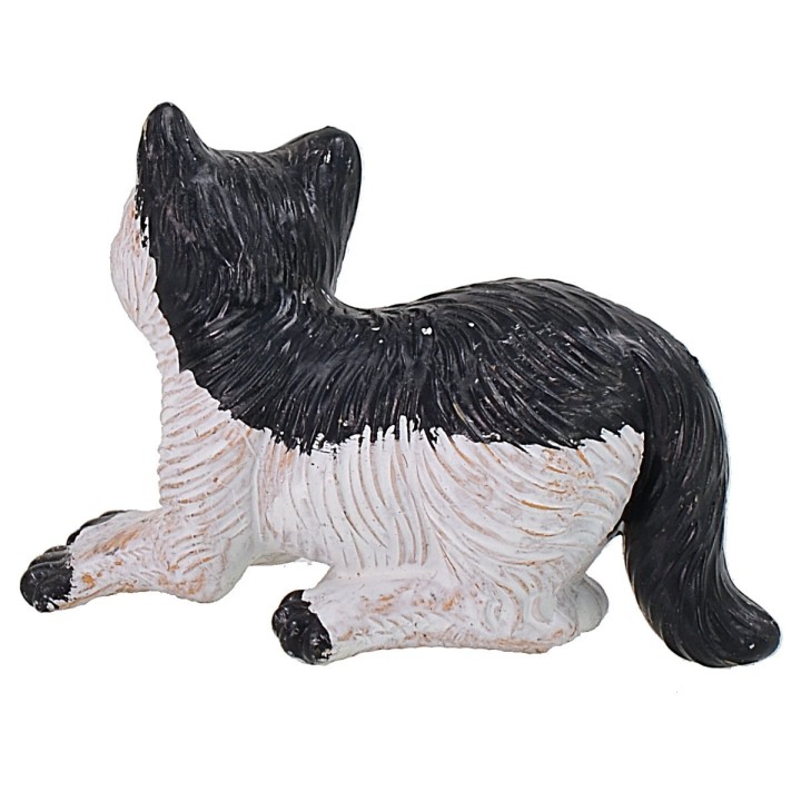 Gato blanco y negro en PVC