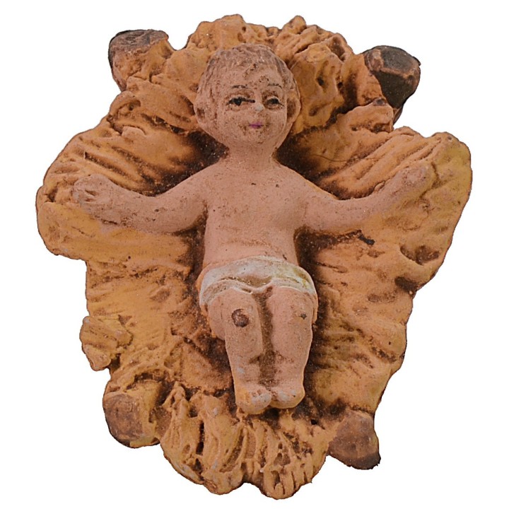 Bambinello nella culla serie 10 cm