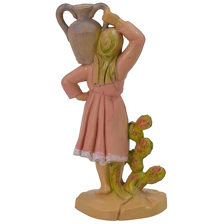 Mujer con ánfora 10 cm lux en pvc