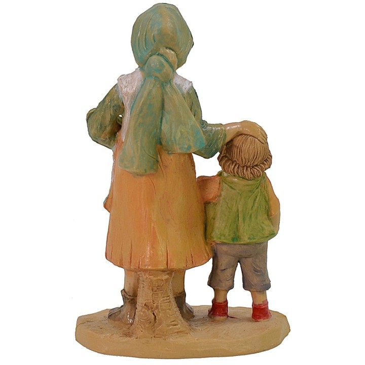 Madre con niño 10 cm lux en pvc