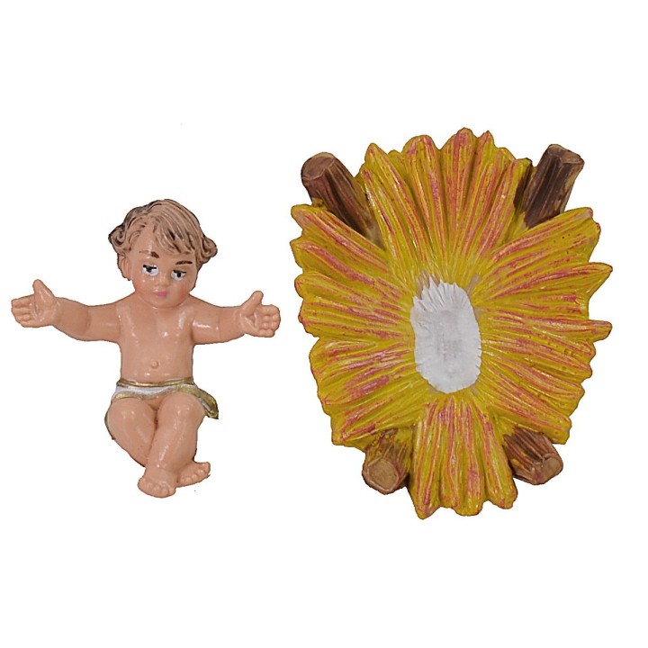 Nativity set 3 pcs in pvc series 10 cm