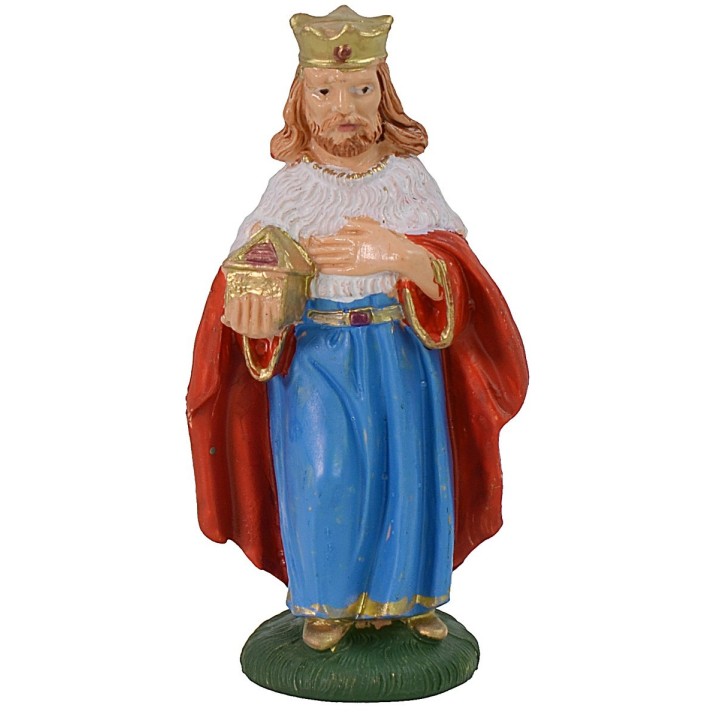 Tres Reyes Magos 10 cm color en pvc