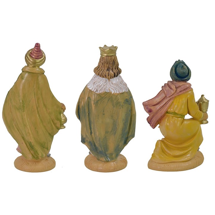 Tres Reyes Magos 10 cm lux en pvc