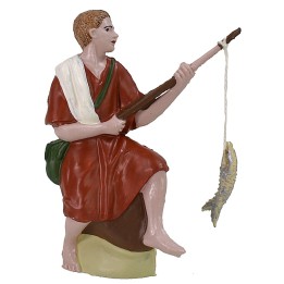 Oriental fisherman with 10 cm pvc rod