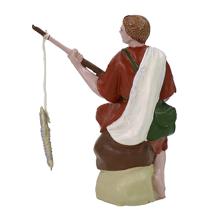 Oriental fisherman with 10 cm pvc rod