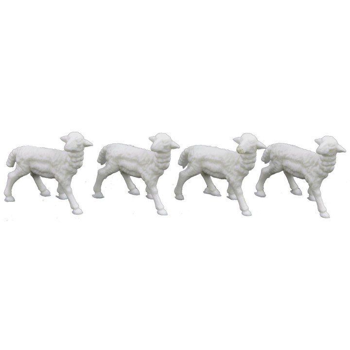 Juego de 12 Ovejas para belén de 2x1,5 cm - Cod. 