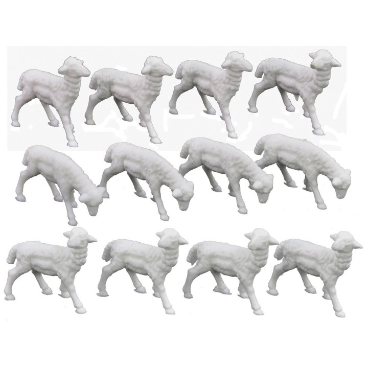 Set of 12 Sheep, cm 2x1. 5 Art. 