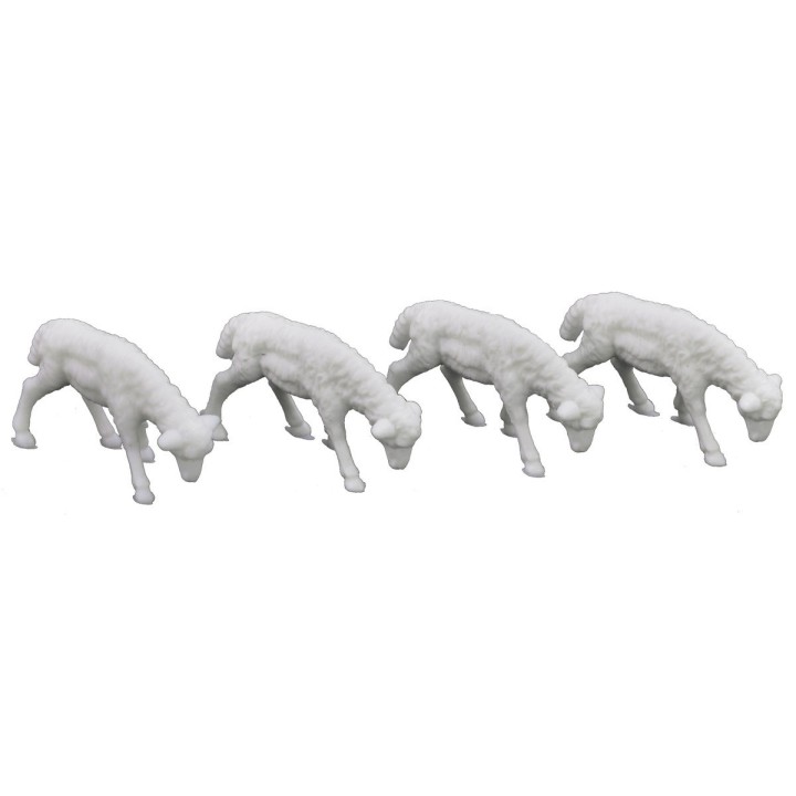 Juego de 12 Ovejas para belén de 2x1,5 cm - Cod. 