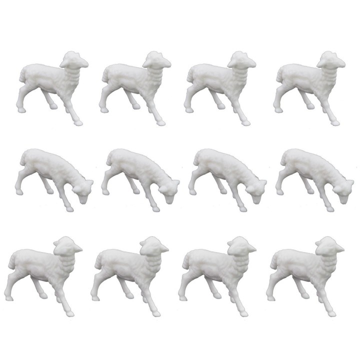 Conjunto de 12 Ovejas de 4x3 cm - Código W03