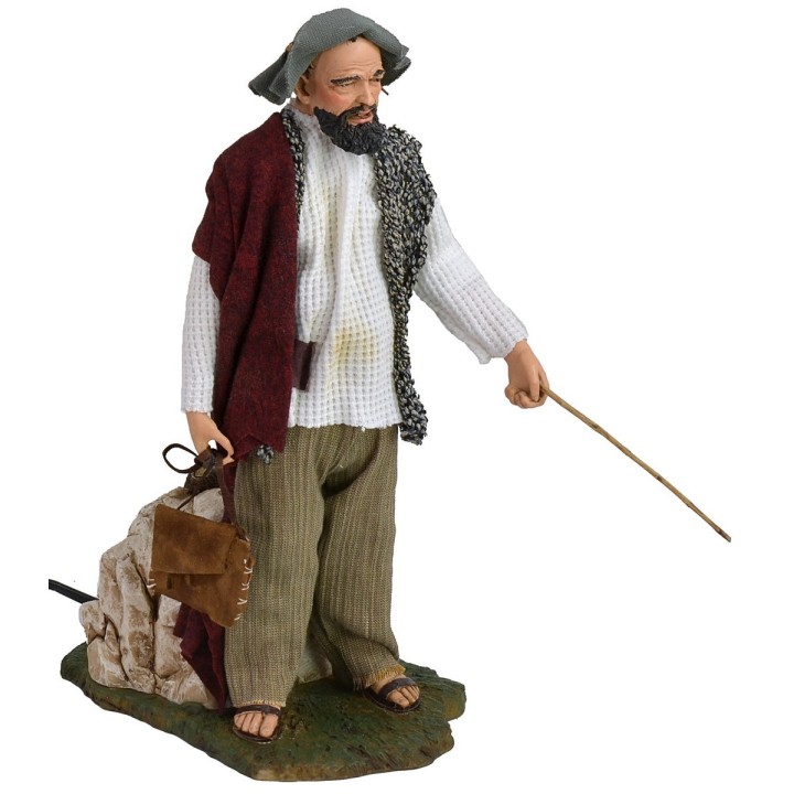 Shepherd with double movement stick 30 cm Pigini