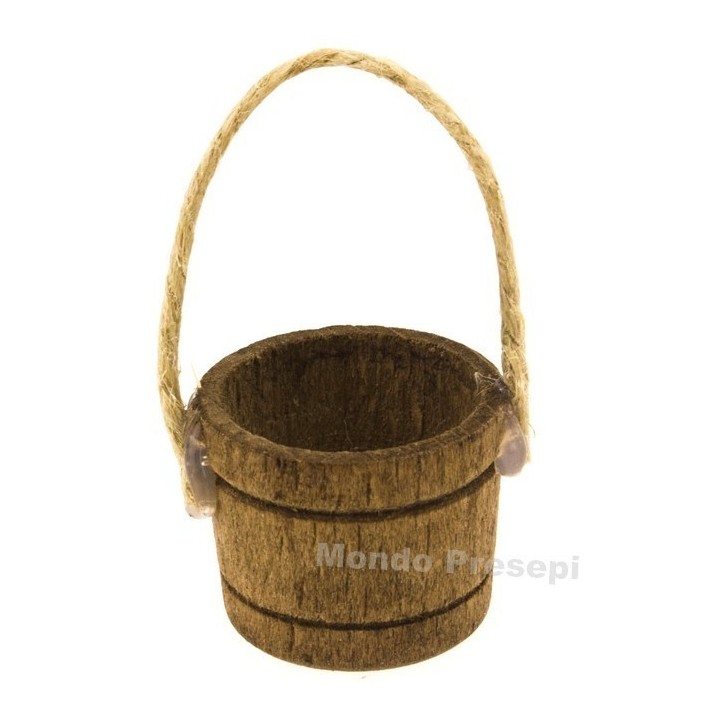 Wooden tub with rope ø 2.5 cm