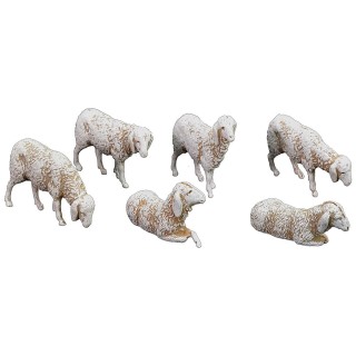Conjunto de 6 ovejas Landi para estatuas de 8 cm