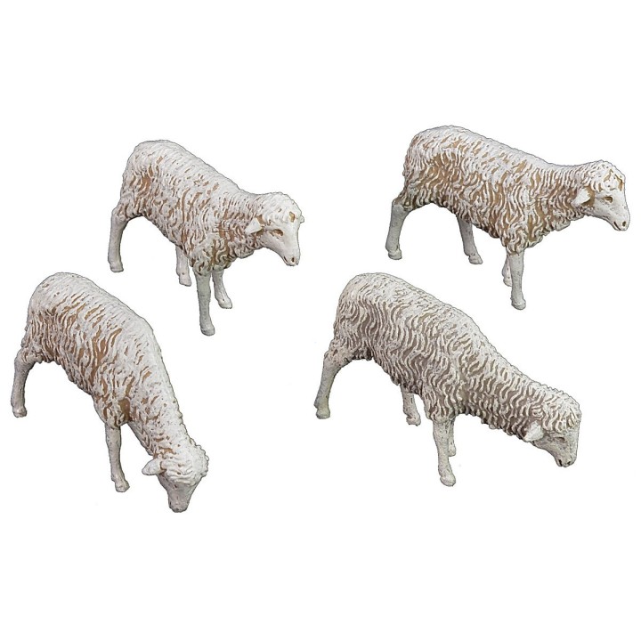 Set 4 pecore Landi Moranduzzo per statue 12 cm
