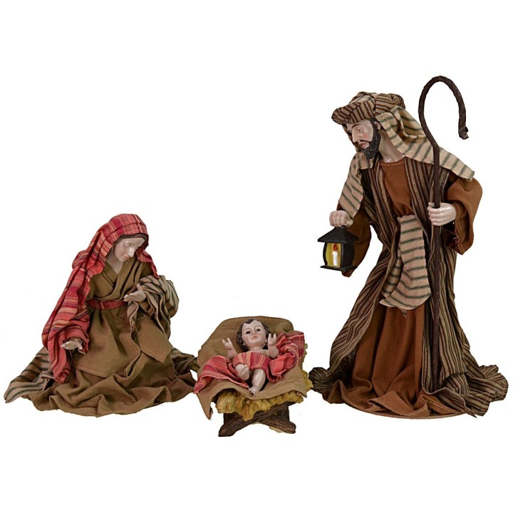 Nativity 3 subjects in resin h 30 cm