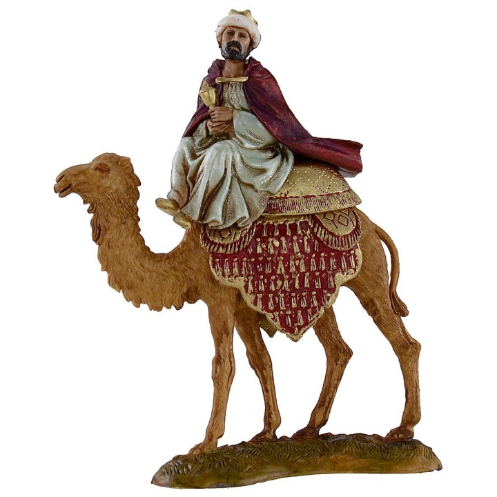 Three Magi on camel 10 cm series Landi Moranduzzo