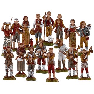 Conjunto de 16 personajes de 10 cm Landi Moranduzzo