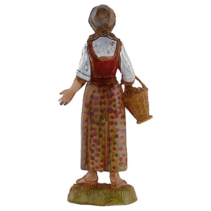 Girl with basket 10 cm Landi Moranduzzo