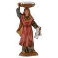 Mujer con cesta en la cabeza 10 cm Landi Moranduzzo fig.