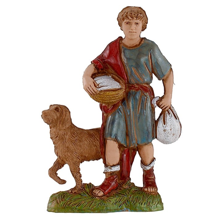 Ragazzo con cane 10 cm Landi Moranduzzo