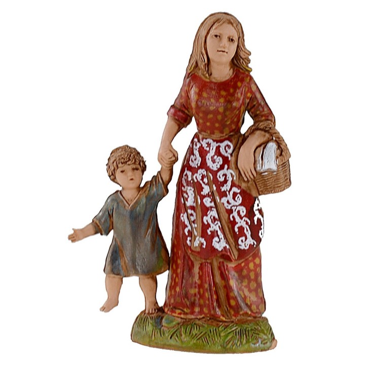 Woman with child 10 cm Landi Moranduzzo