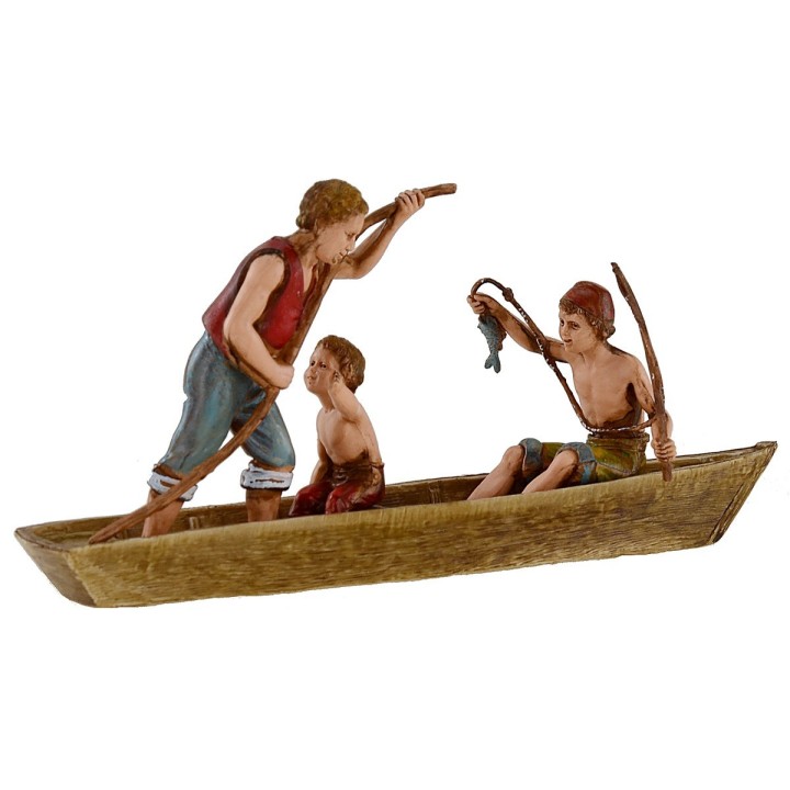 Pescadores en barco serie 10 cm Landi Moranduzzo