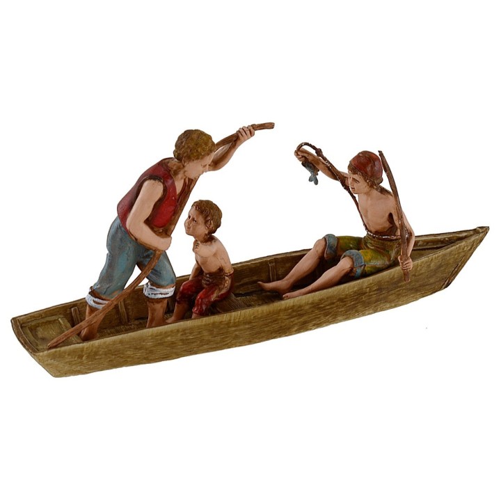 Pescatori in barca serie 10 cm Landi Moranduzzo
