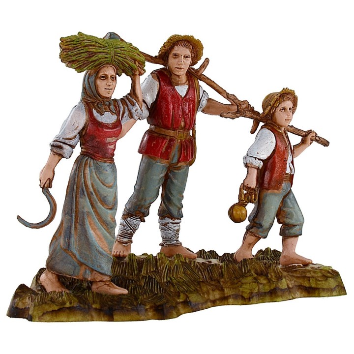 Peasant family 10 cm Landi Moranduzzo