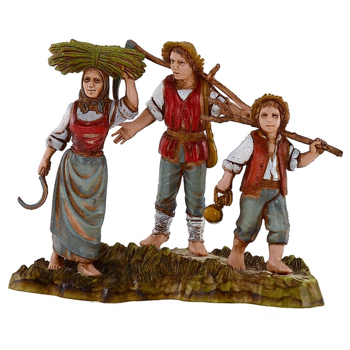 Peasant family 10 cm Landi Moranduzzo