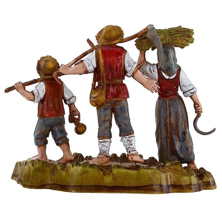 Peasant family 10 cm Landi Moranduzzo