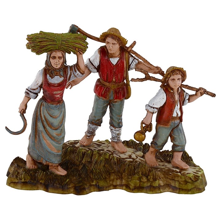 Peasant family 10 cm Landi Moranduzzo
