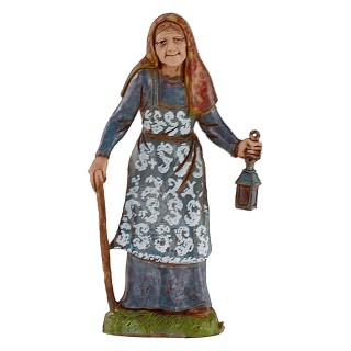 Vecchia con lanterna 10 cm Landi Moranduzzo