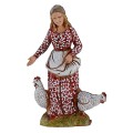 Mujer con gallinas 10 cm Landi Moranduzzo