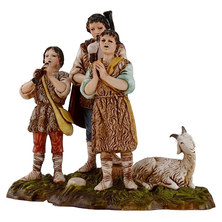 Zampognari con cabra 10 cm Landi Moranduzzo