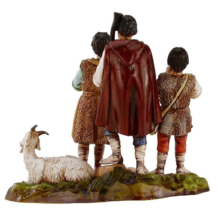 Bagpipers with goat 10 cm Landi Moranduzzo