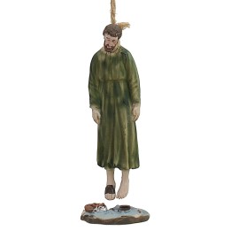 Judas hanged 5 cm in resin