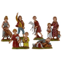 Set 6 bambini serie 10 cm Landi Moranduzzo