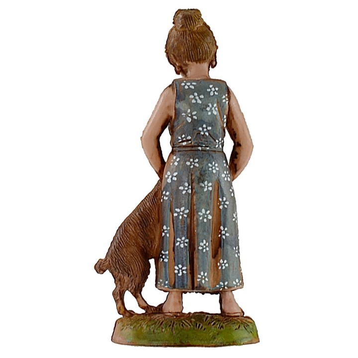 Niña con perro serie 10 cm Landi Moranduzzo