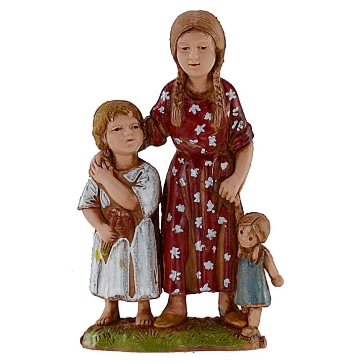 Girls with doll series 10 cm Landi Moranduzzo