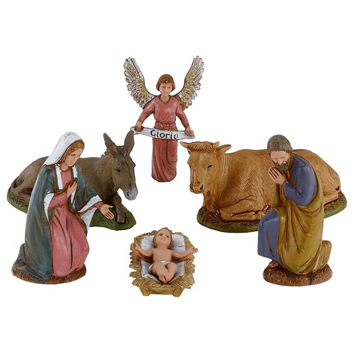Natividad 6 sujetos serie 10 cm Landi Moranduzzo